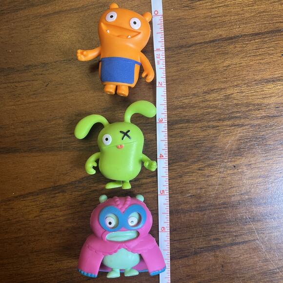 Hasbro Mini Ugly Dolls Lot of 3 & Accessories 2” Collectible Action Figures 2018 - Picture 8 of 8